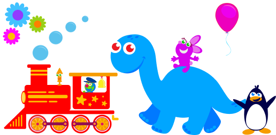 Train dinosaur