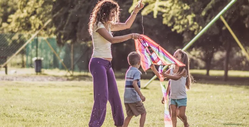 girl with kite