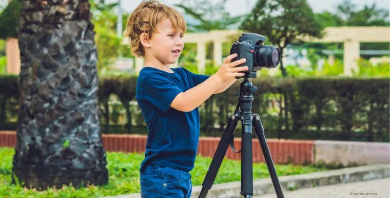 Boy nature photographer